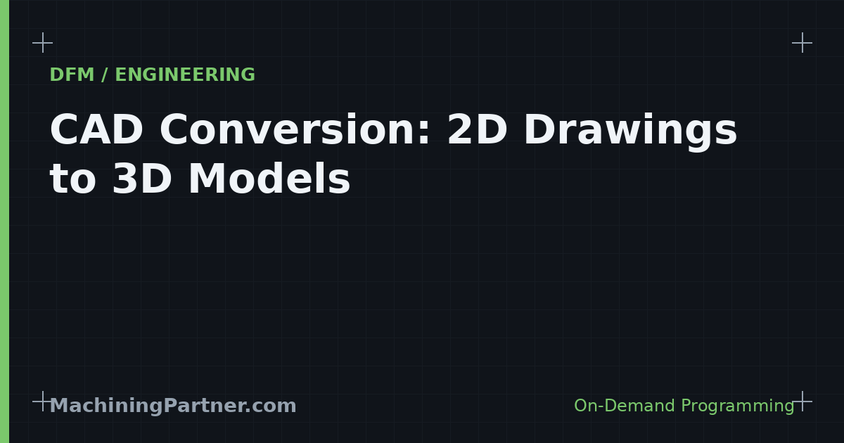 Read more about the article CAD Conversion Services: Turning Legacy Drawings Into 3D Models