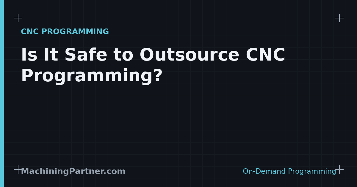 Read more about the article Is It Safe to Outsource CNC Programming? Liability, IP & Prove-Out