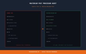 Read more about the article When Your Mastercam Post Is Quietly Costing You Tool Life and Cycle Time