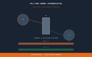 Read more about the article The Hidden Cost of Mill-Turn Programs That Don’t Sync Your Turrets